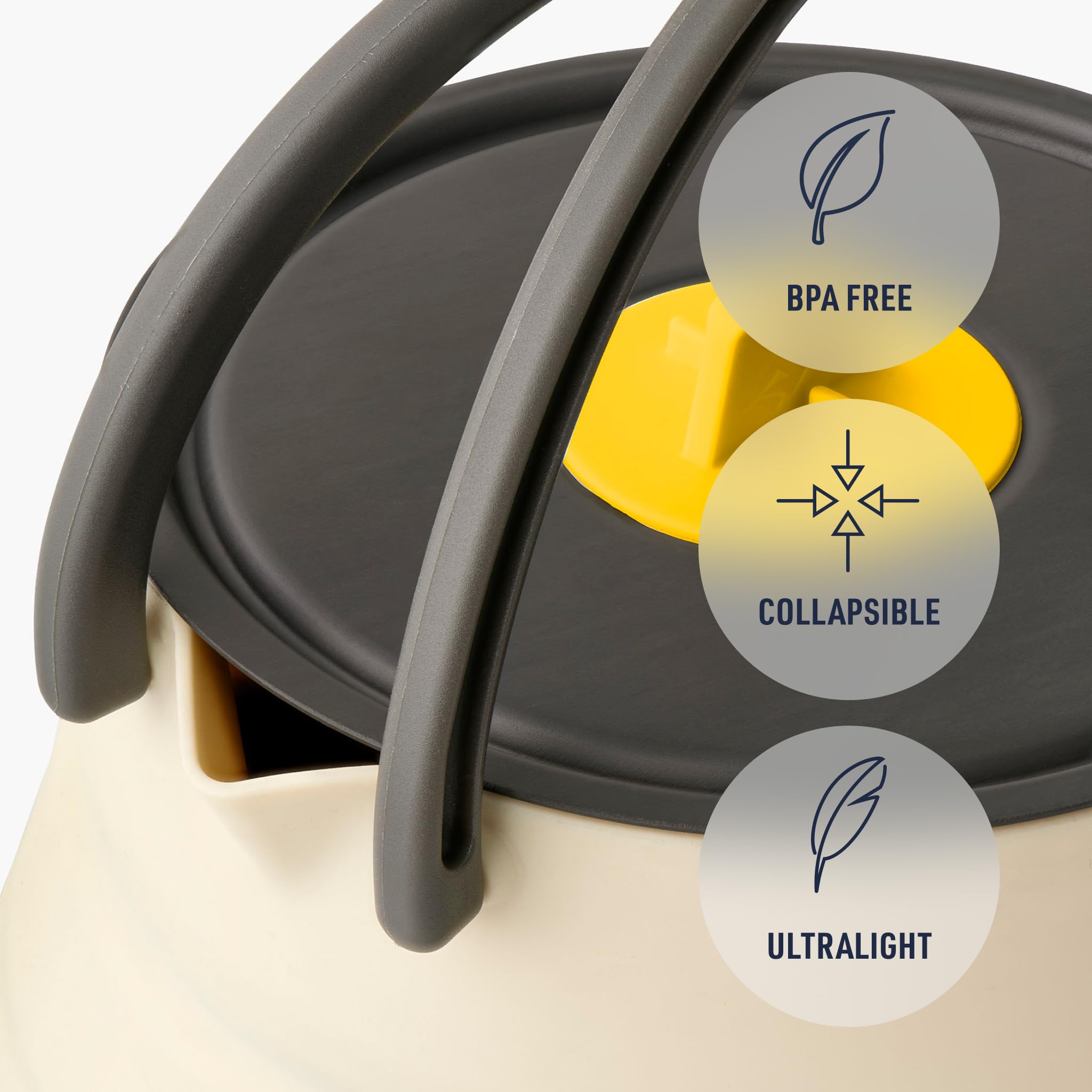 Sea to Summit kettle lid and glass‑reinforced handles for safe handling