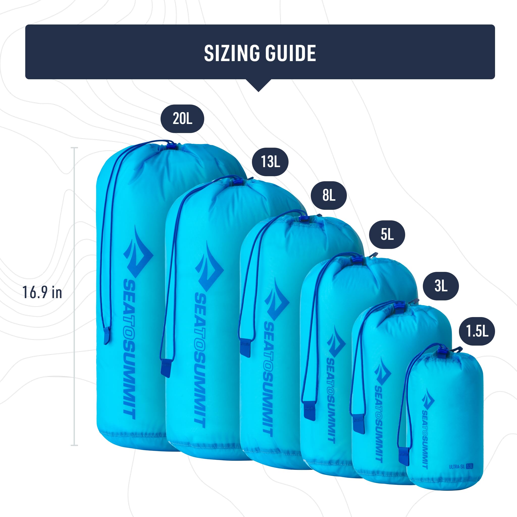 Sea to Summit being slid into a backpack pocket illustrating fast insertion and space-saving benefit