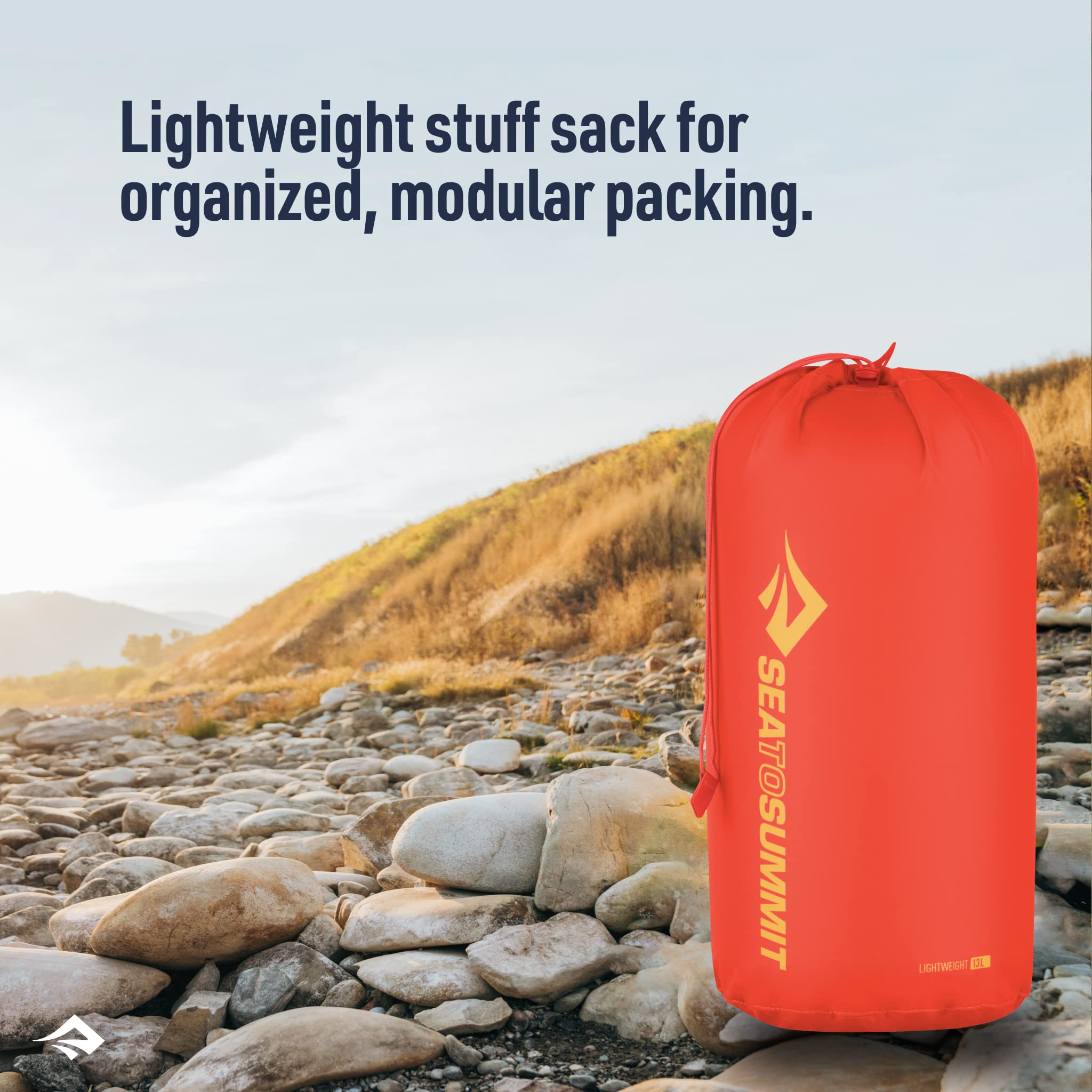 Sea to Summit closeup of 70D PU‑coated nylon fabric, highlighting lightweight durability