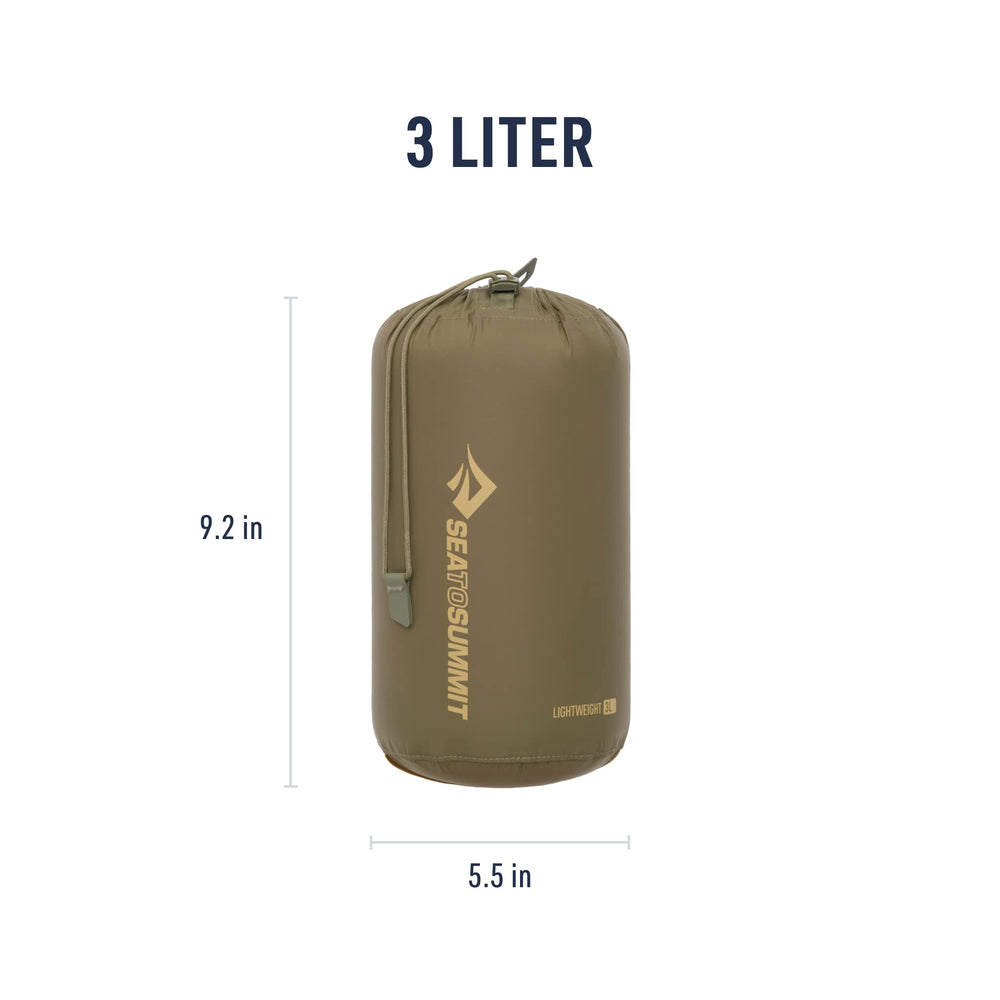 Sea to Summit stuff sack inside a backpack illustrating size and efficient gear organization