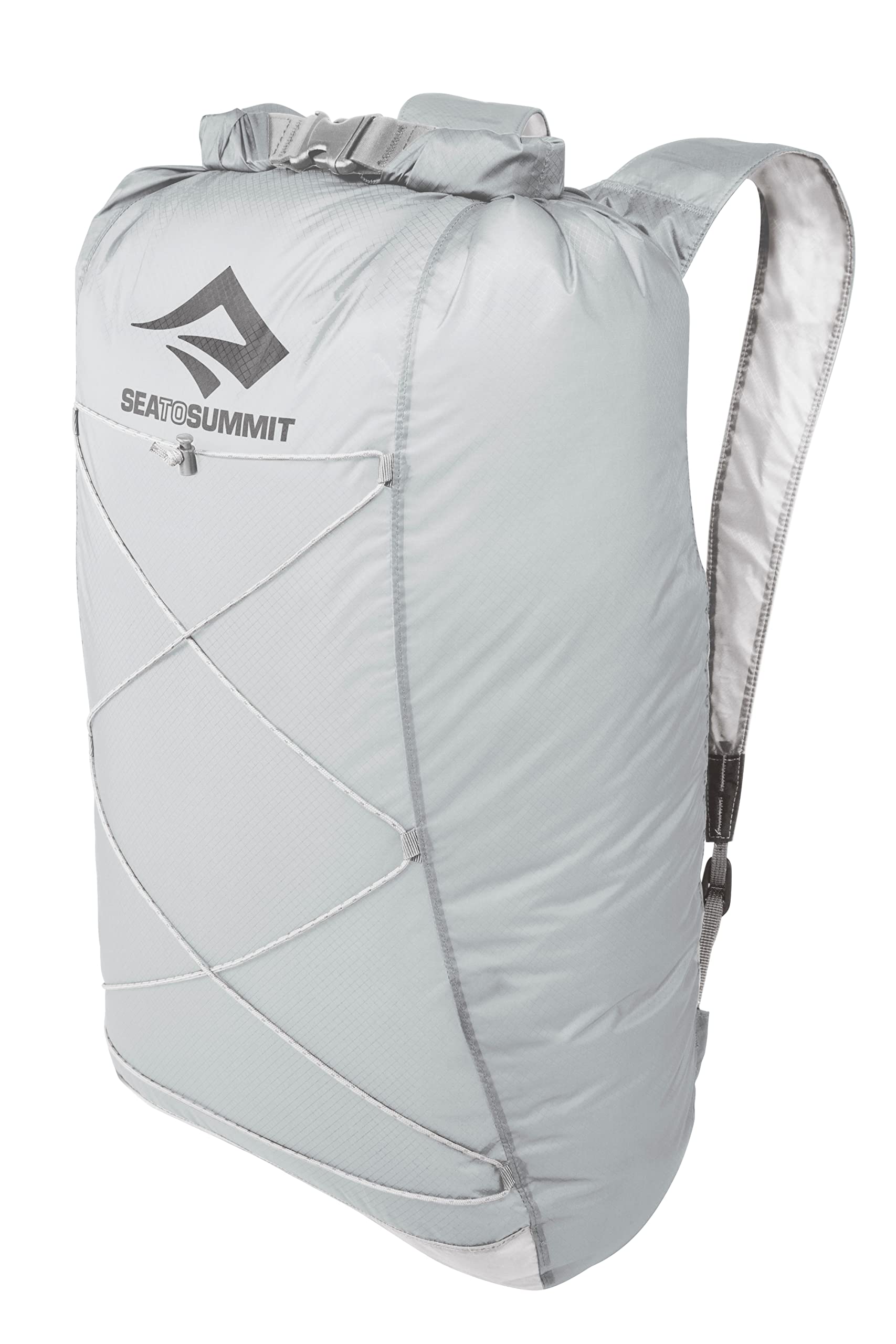 Sea to Summit day pack front view showing waterproof protection and lightweight carry
