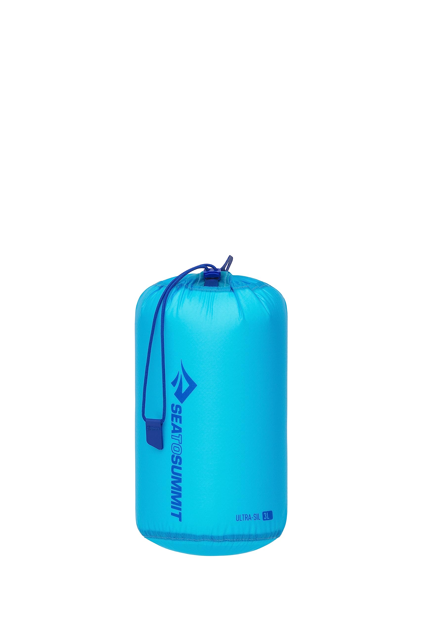 Sea to Summit front view of Atoll Blue sack showing compact protection