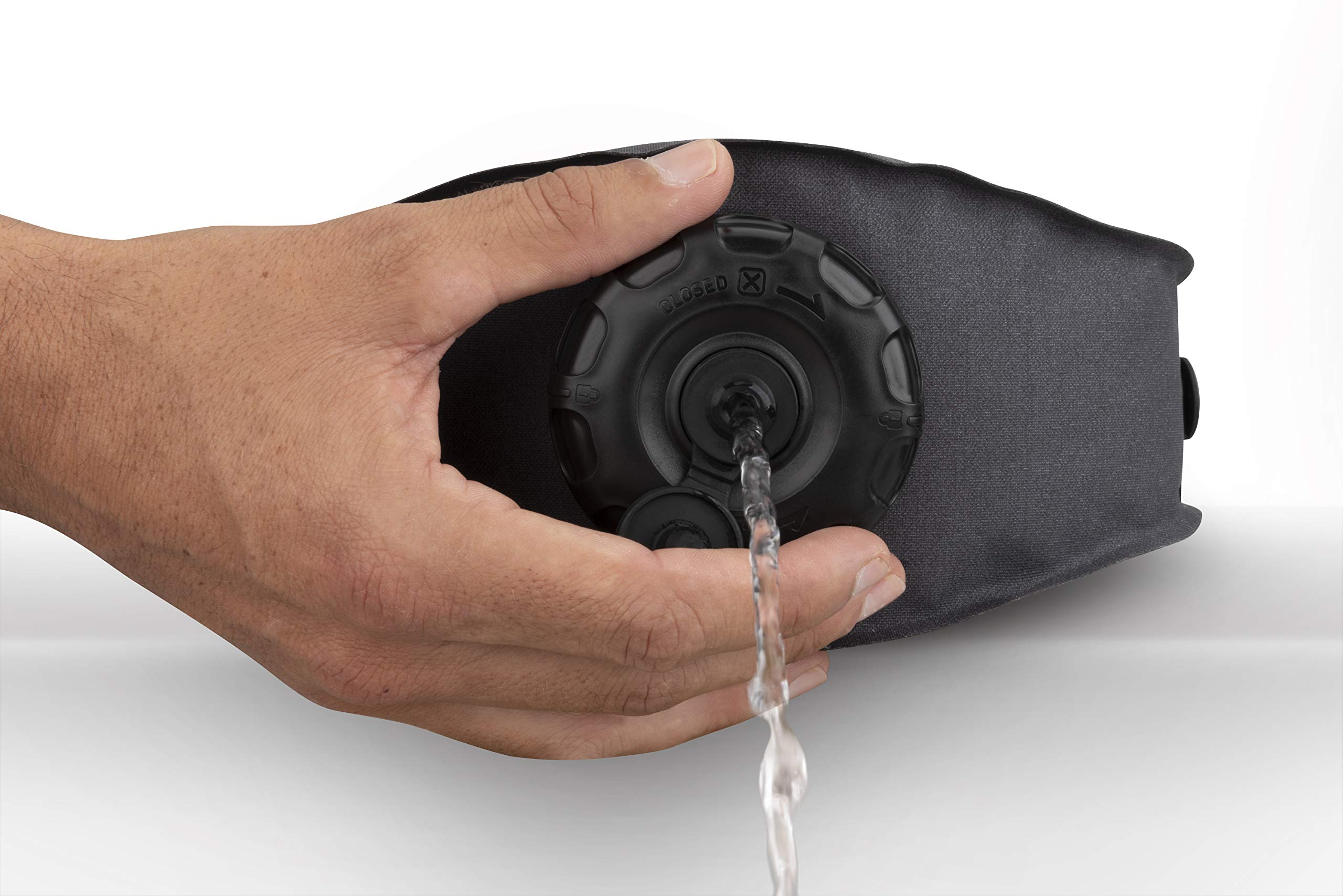 Sea to Summit Watercell X packed inside a backpack highlighting low bulk