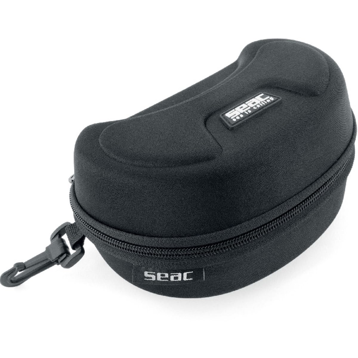 SEAC Ajna semi-rigid case with carabiner for compact, protected storage