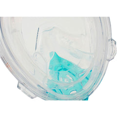 SEAC Libera dry-top snorkel detail showing splash protection and visibility