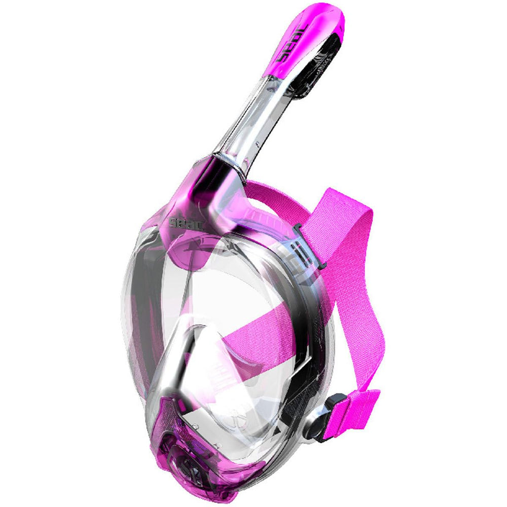 SEAC Libera worn by snorkeler in blue water demonstrating wide field of view