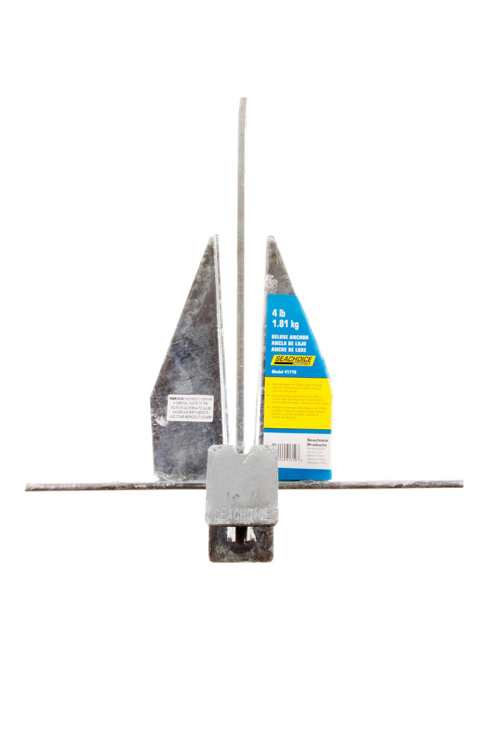 SEACHOICE hot-dipped galvanized finish texture protecting steel from corrosion in saltwater