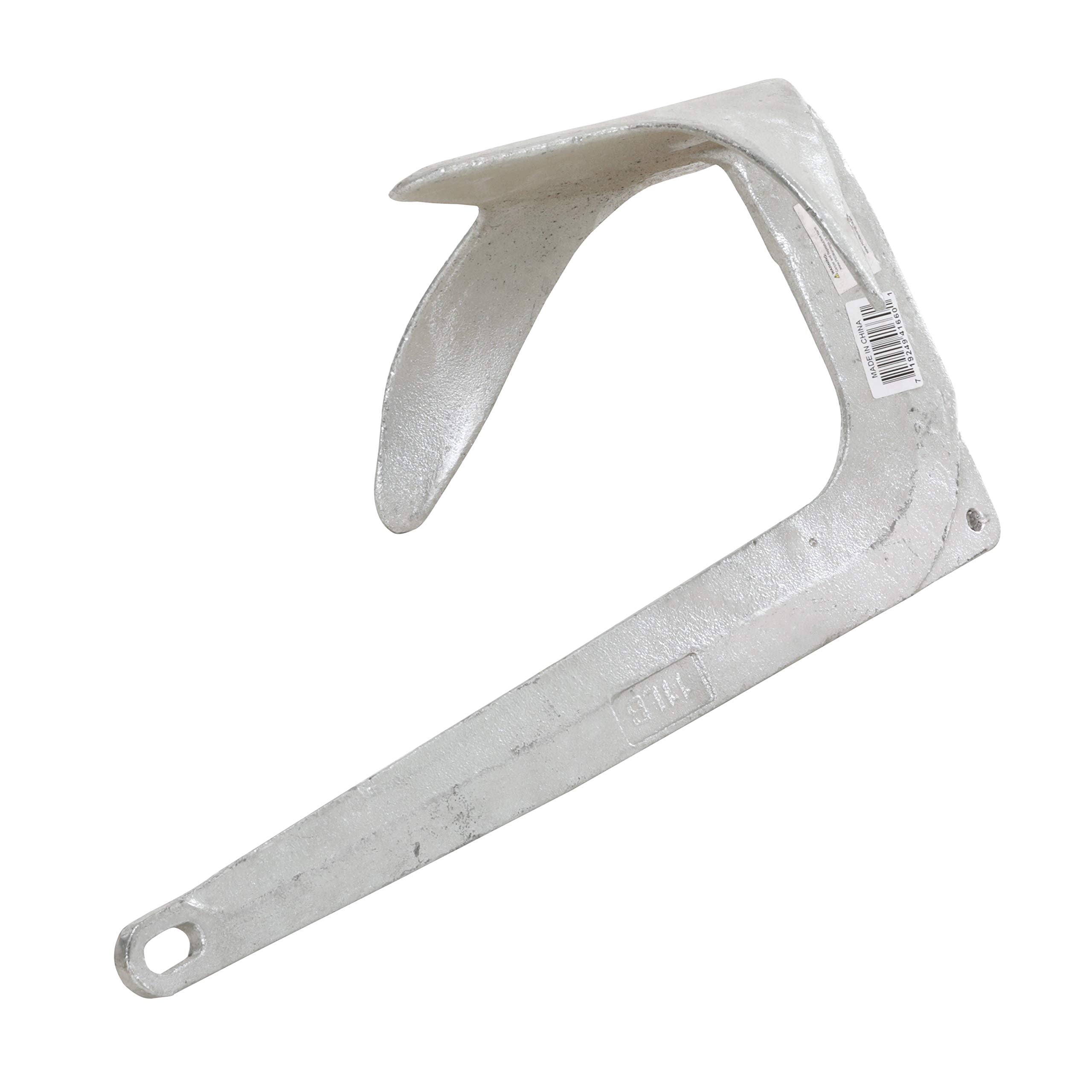 SEACHOICE close-up of hot-dipped galvanized finish for long-lasting protection