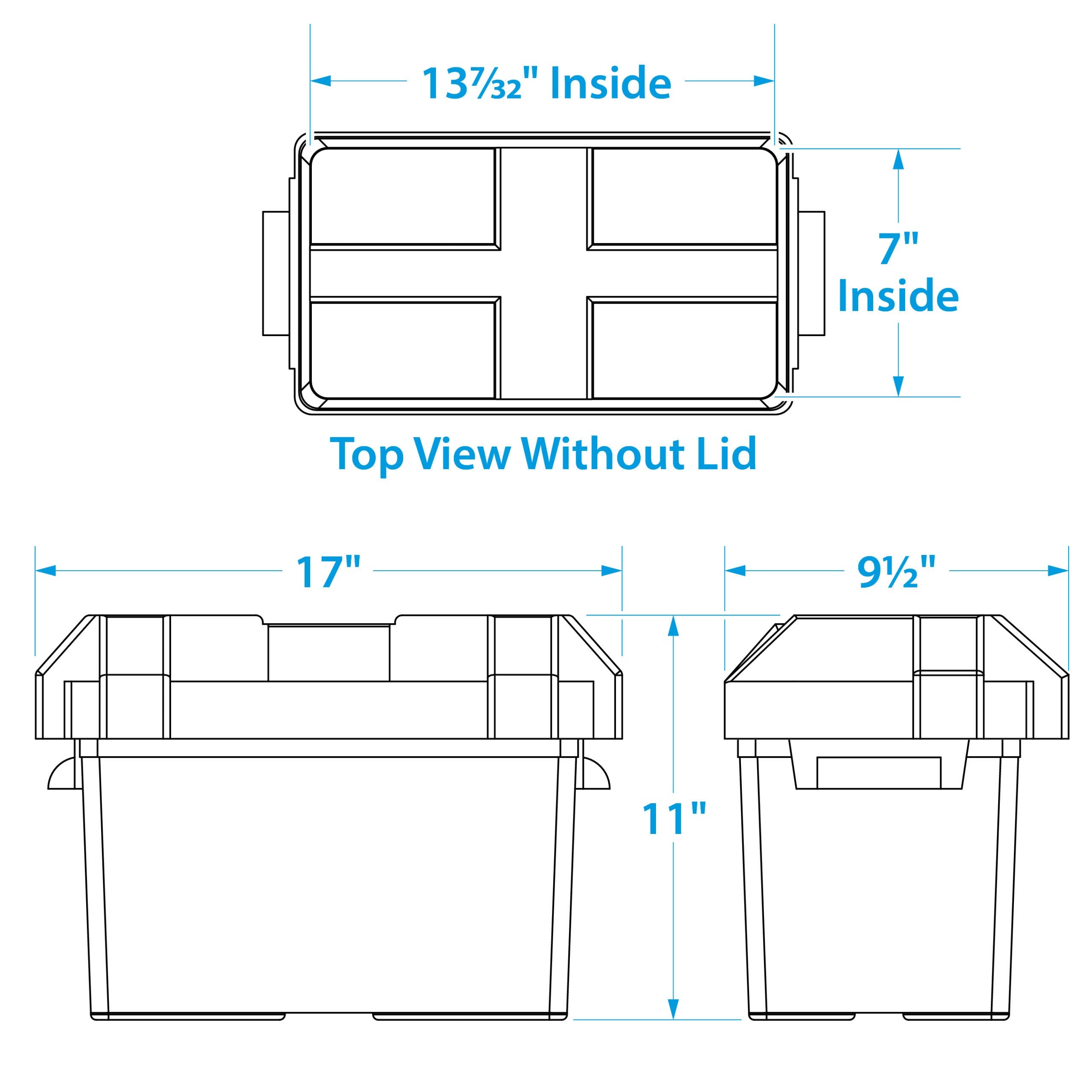 SEACHOICE battery box installed in boat bilge demonstrating tidy, safe placement benefit