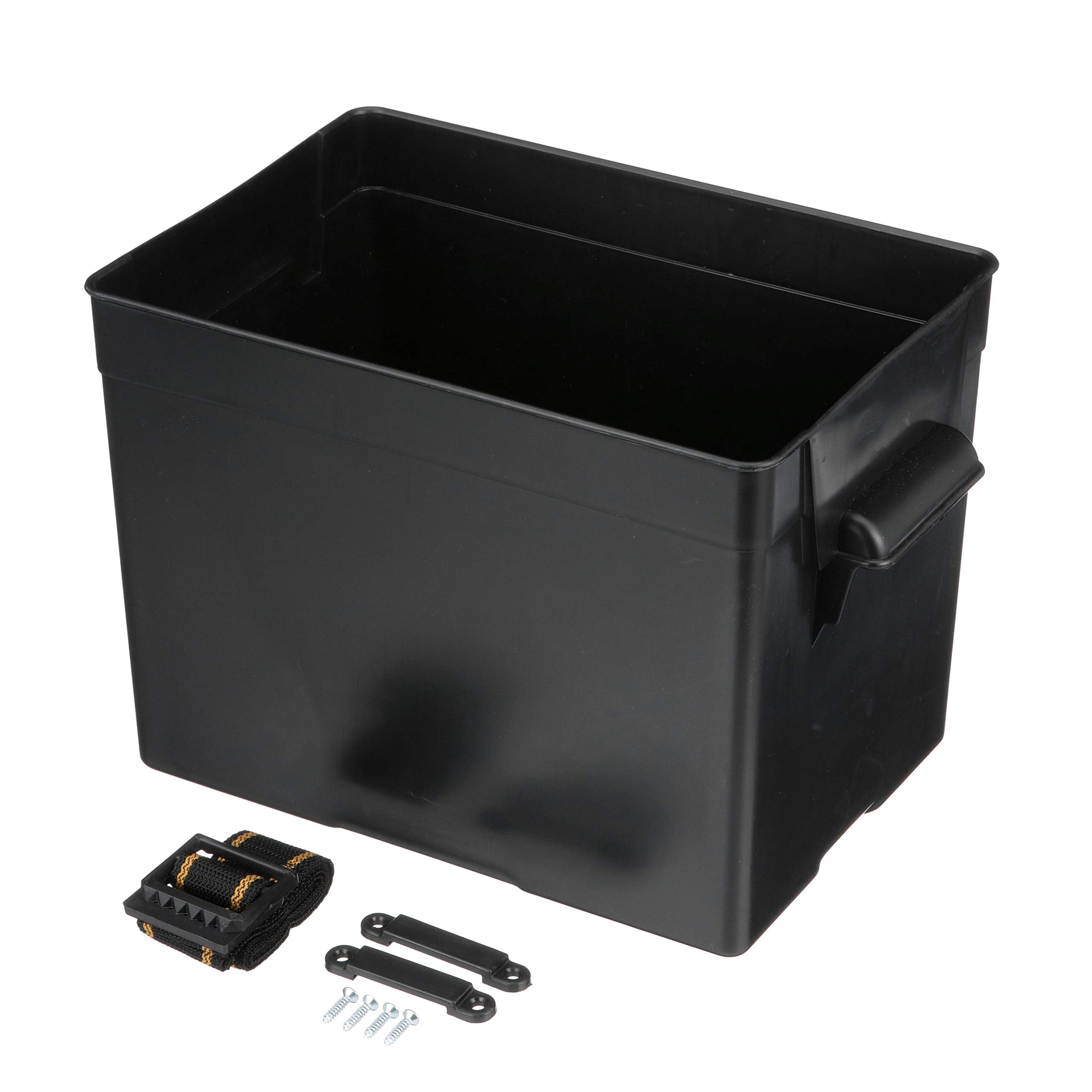 Seachoice hold-down strap and mounting hardware showing secure installation