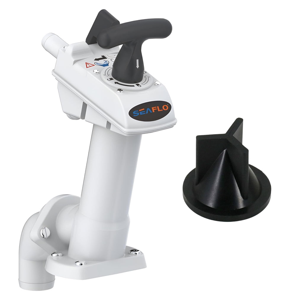 SEAFLO front assembly showing pump body and connections for reliable replacement