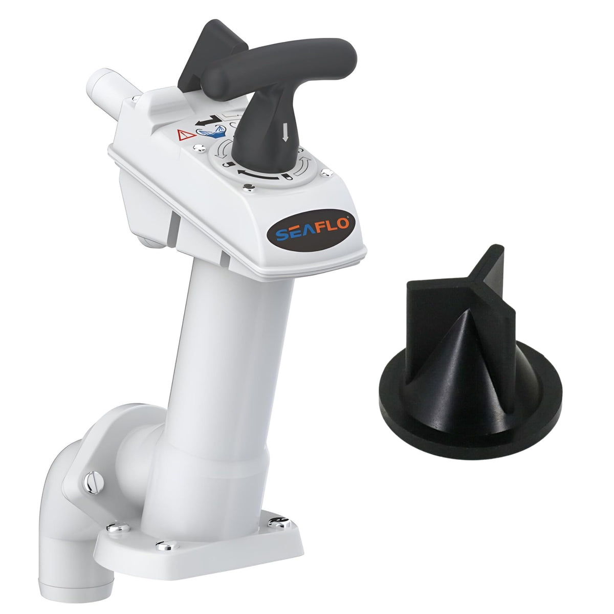 SEAFLO front assembly showing pump body and connections for reliable replacement