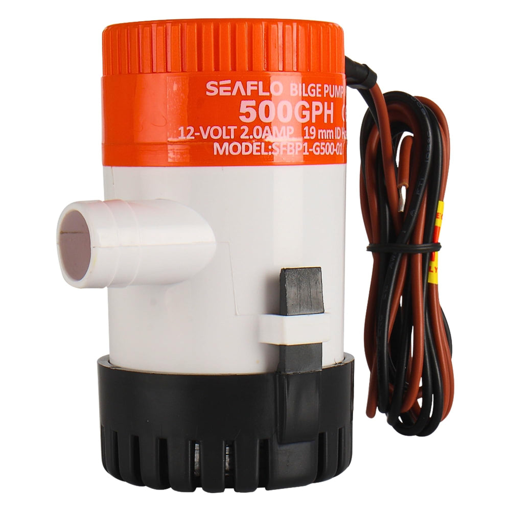 SEAFLO front view pump showing compact design and reliable flow