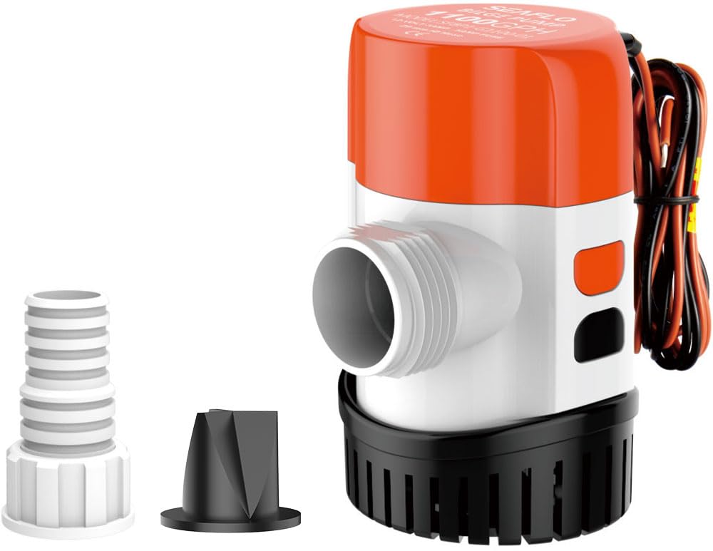 SEAFLO front view of pump showing compact design and reliable performance