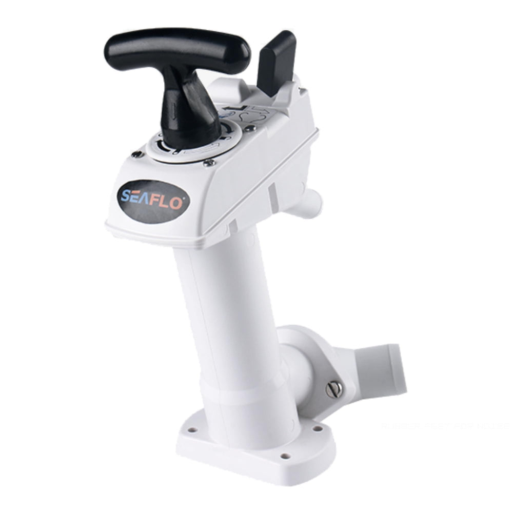 SEAFLO ergonomic handle close-up illustrating comfortable grip and reversible mount