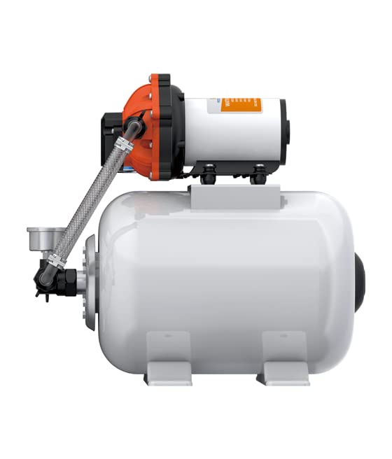 SEAFLO smart pressure switch detail, maintains consistent PSI