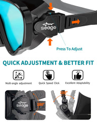 Seago adjustable side buckle showing easy fit customization and secure hold