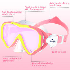 Seago detailed silicone skirt shot showing soft seal and comfortable fit benefit