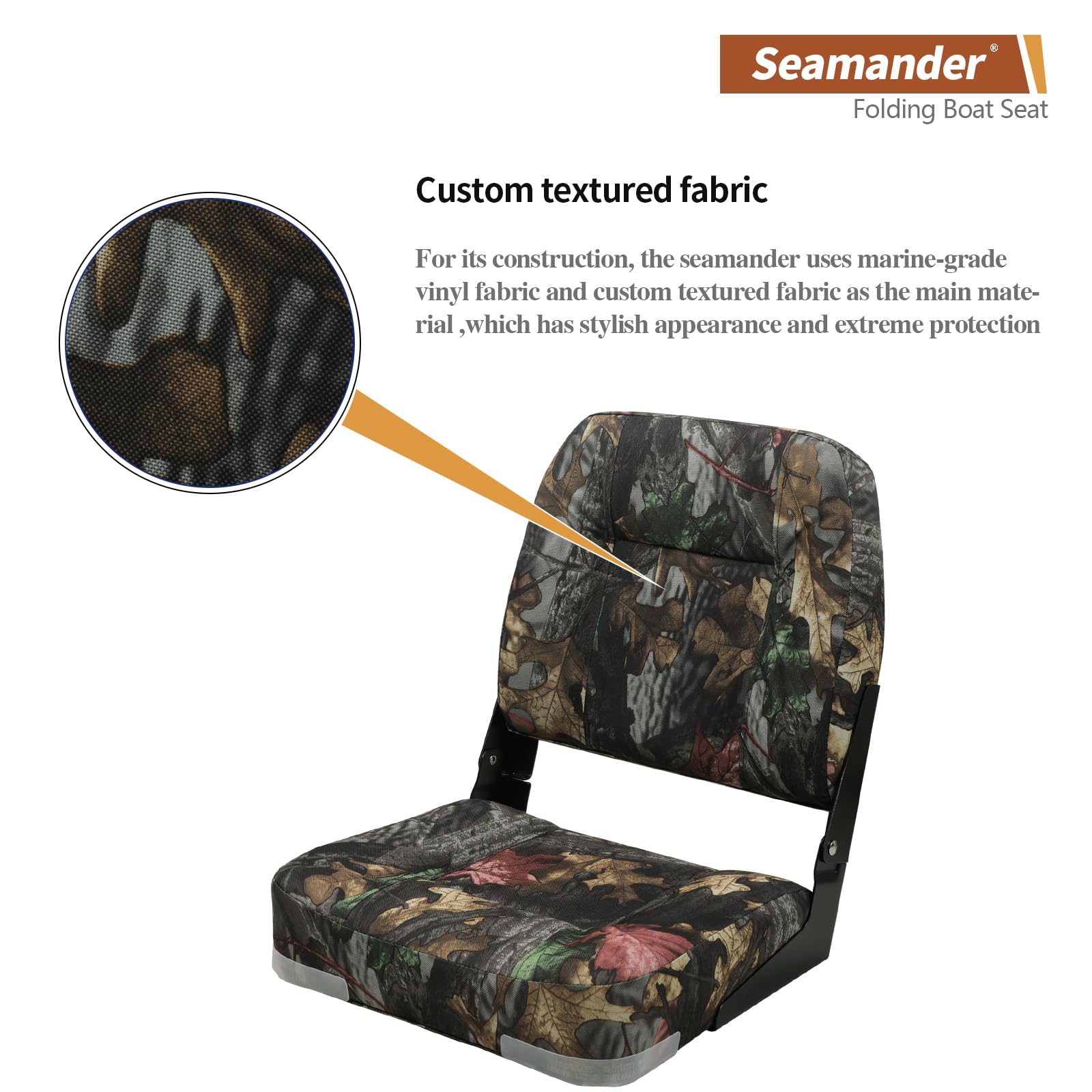 Seamander in fishing lifestyle scene showing comfort during long trips