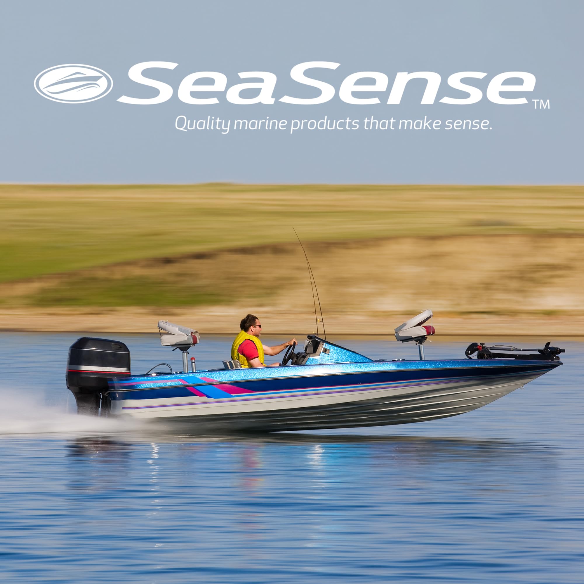 SeaSense anchor packaged with label illustrating ready-to-store benefit