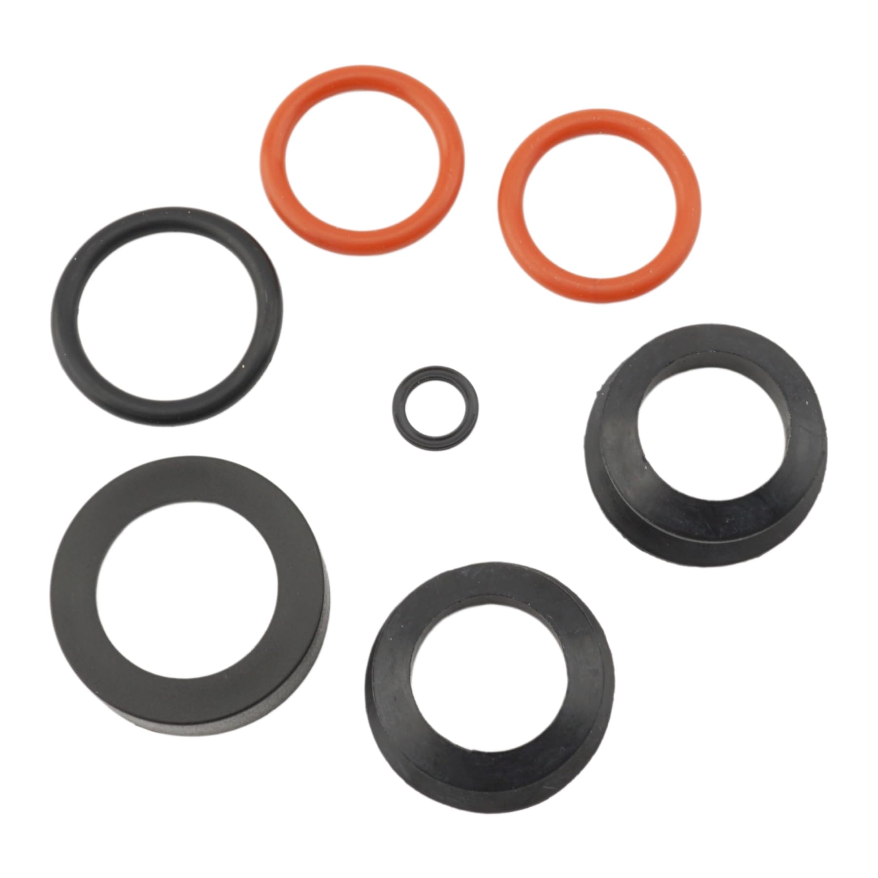 SeaSierra gaskets and O-rings arranged to show included seals for thorough rebuild