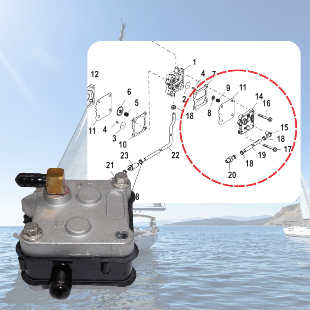 SeaSierra pump during installation with tools indicating straightforward swap