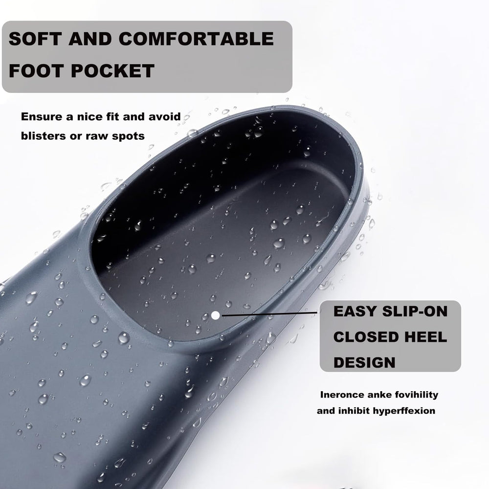 Seatheway fins in use during lap swimming to improve kick tempo and stroke rhythm
