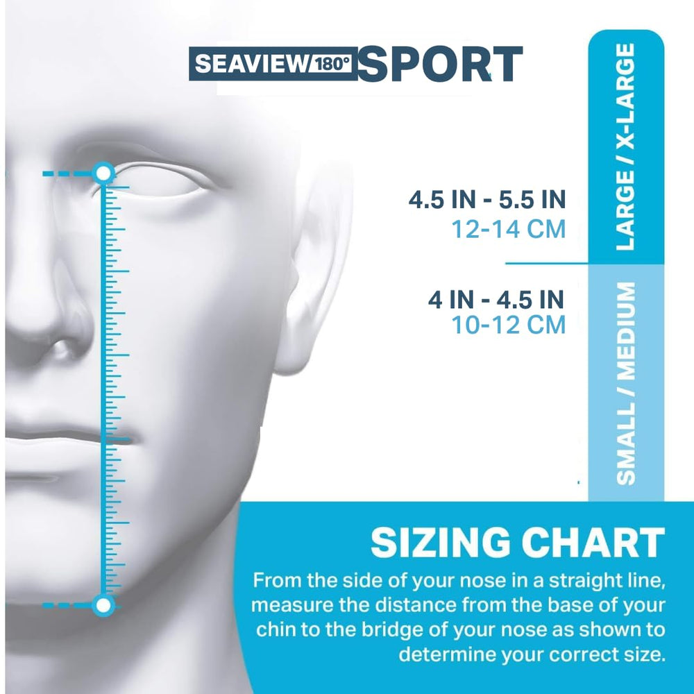 Seaview 180 with action camera mounted for hands-free recording of snorkeling