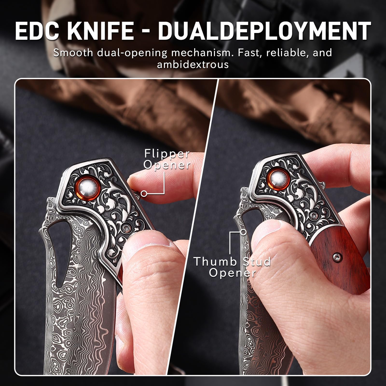 SECANOX knife inside zippered storage case for protected convenient transport