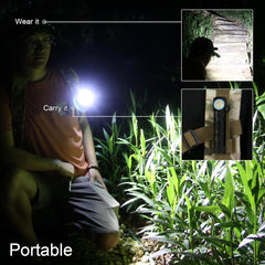 SecurityIng magnetic base attached to metal surface illustrating hands-free mounting and stable illumination