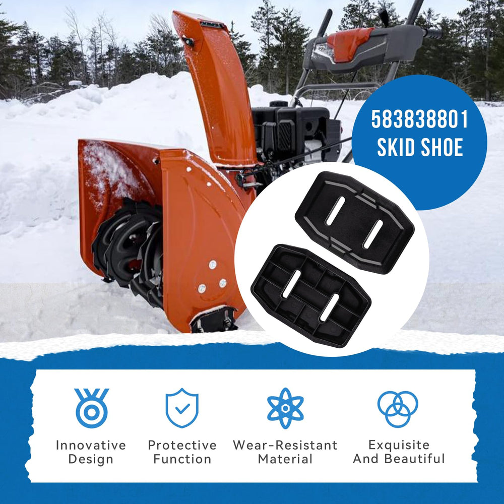 SeDeplacer skid shoe in use on driveway showing reduced scraping benefit