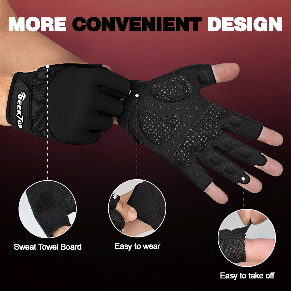 Seektop breathable mesh back with terry cloth panel for sweat wiping