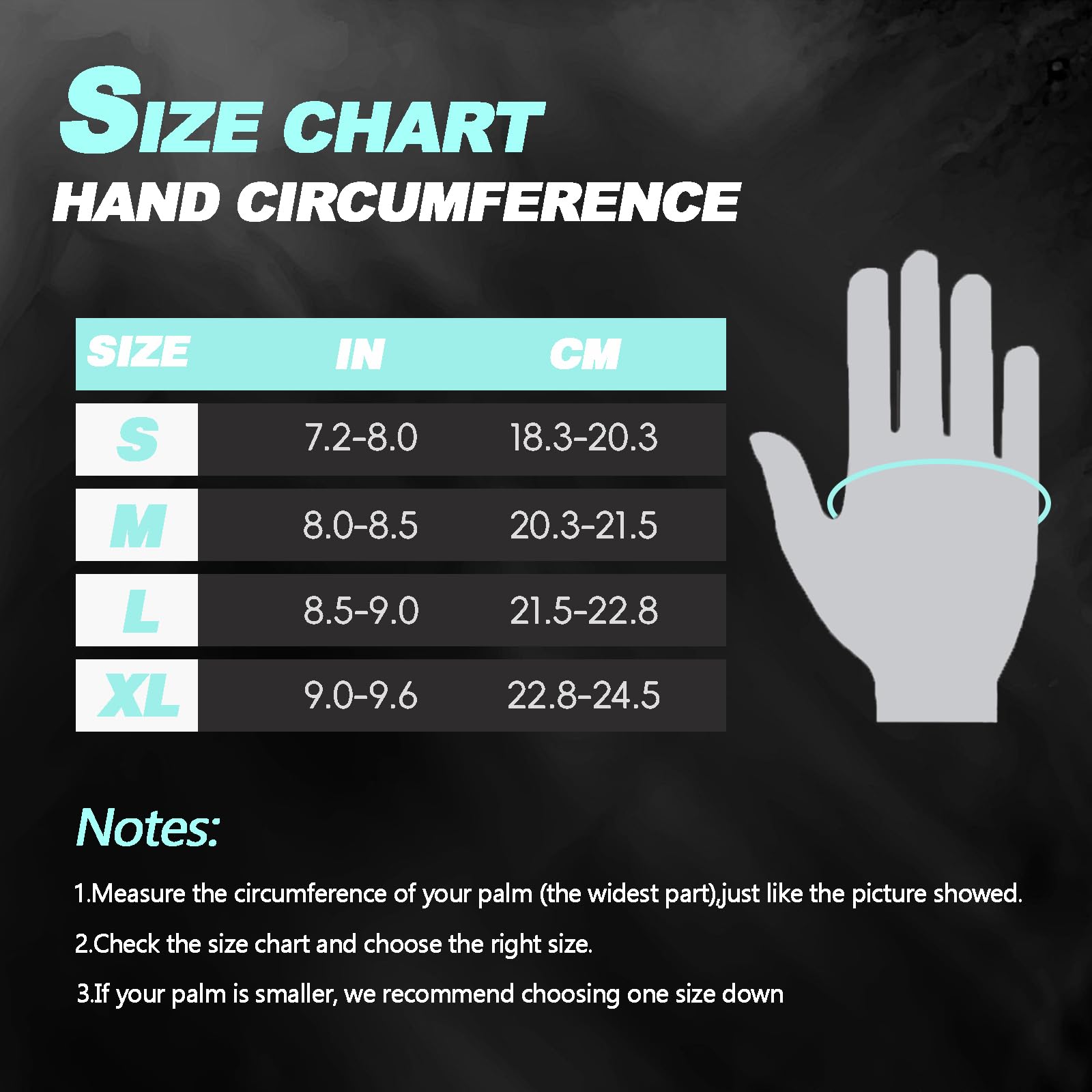 Seektop glove beside a hand for size and scale to guide fit decision