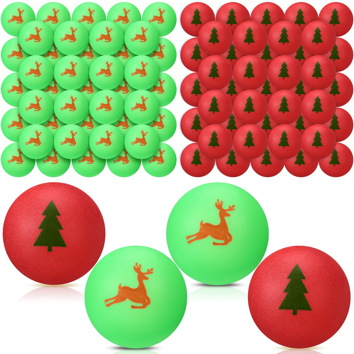Seenelling front packaging showing 200-piece red and green balls, perfect for parties