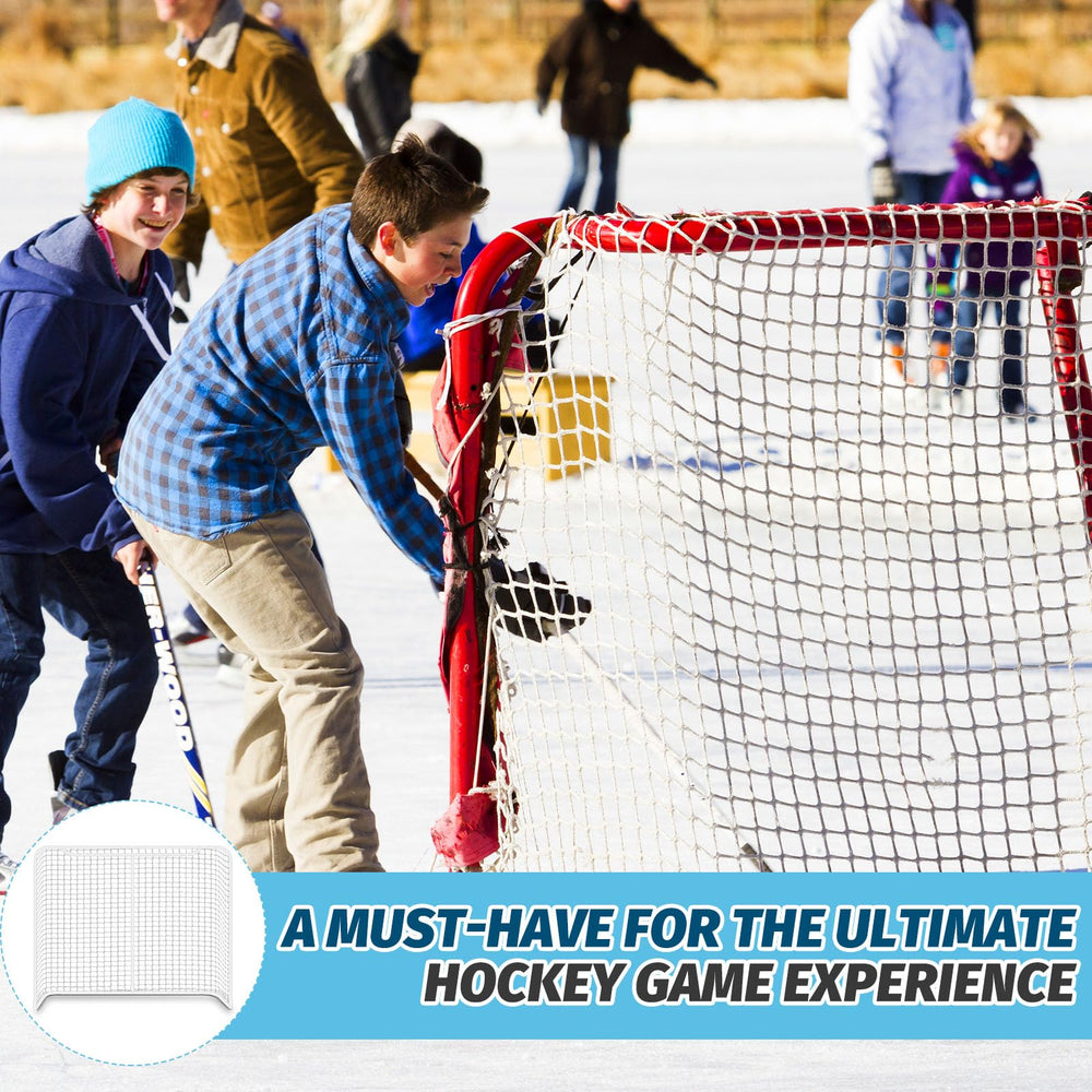 Seenelling net installed on goal during outdoor practice for reliable containment