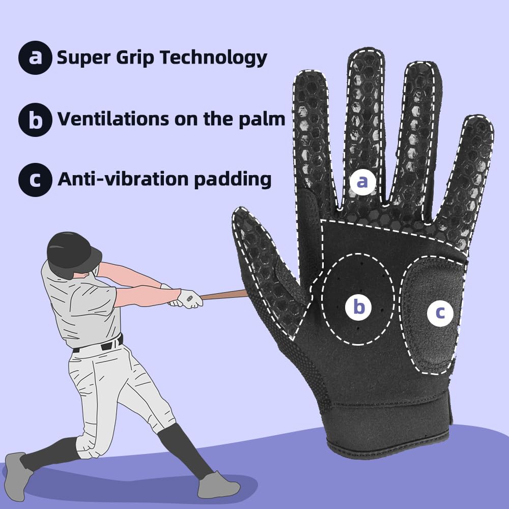 Seibertron B-A-R PRO 2.0 worn during swing demonstrating secure hold and control benefit