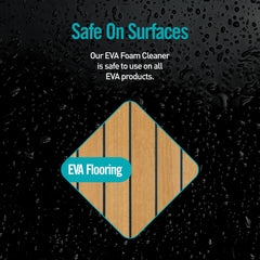 Seipel Marine before and after on foam deck demonstrating stain removal
