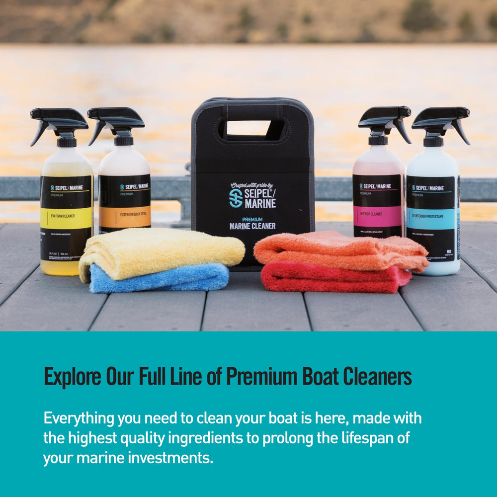 Seipel Marine product with instructions highlighting safe, biodegradable use