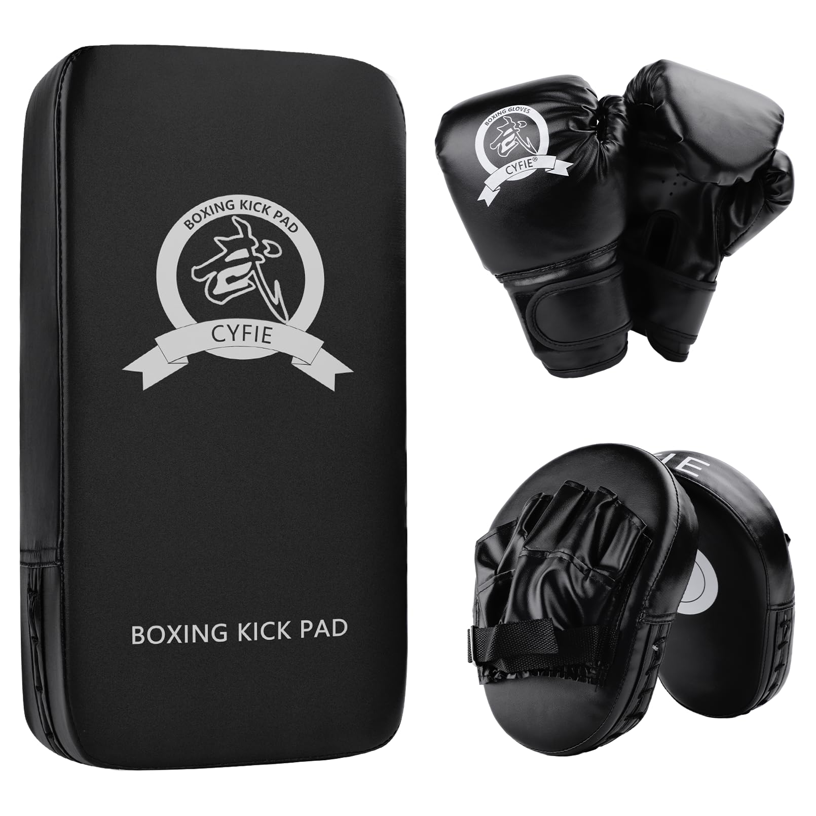 SEISSO front view of full kids boxing set showing complete starter kit protection