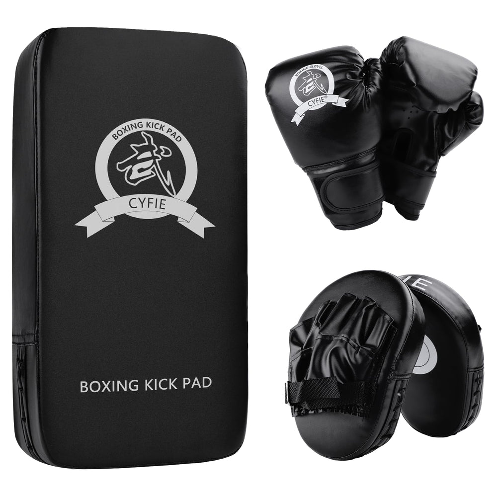 SEISSO front view of full kids boxing set showing complete starter kit protection