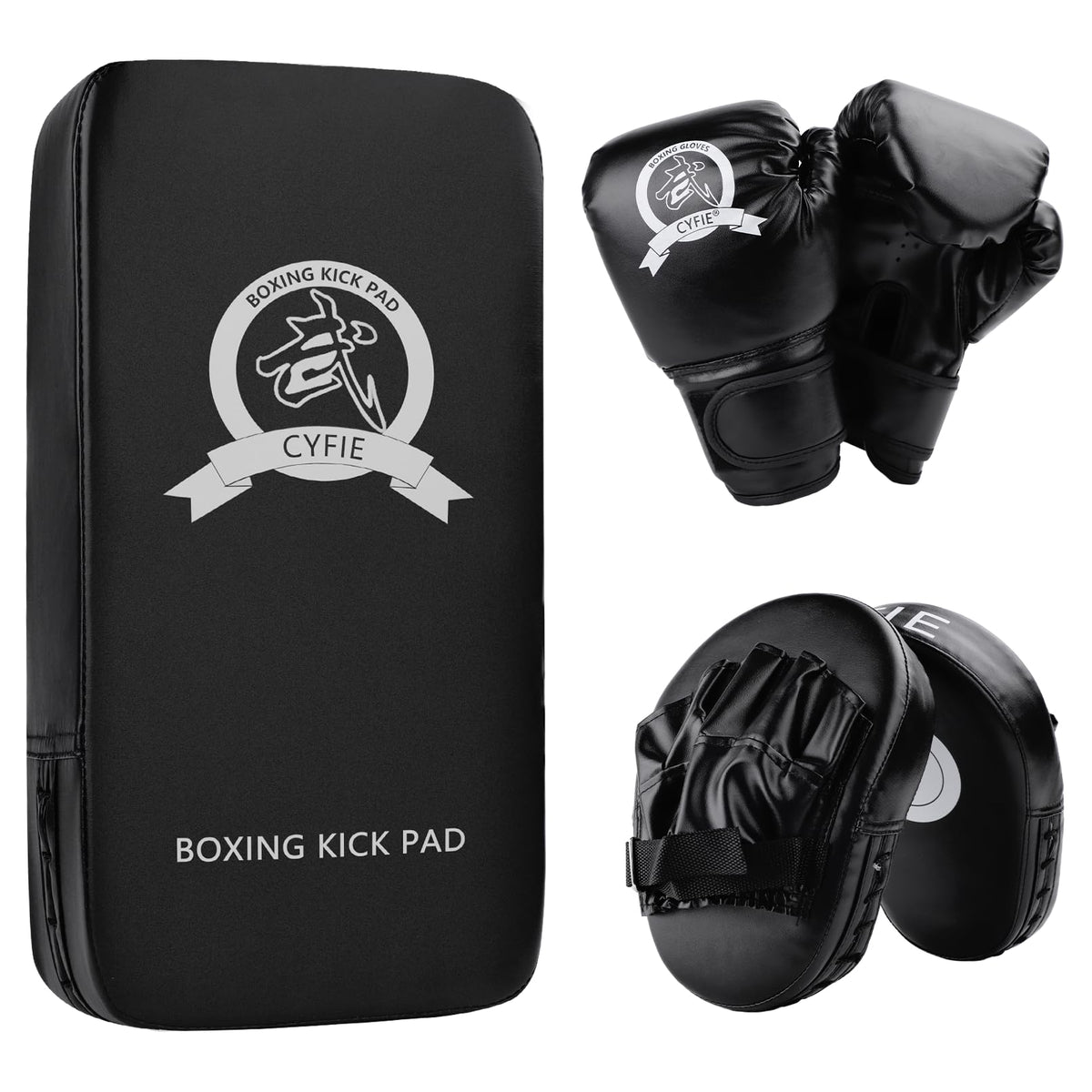 SEISSO front view of full kids boxing set showing complete starter kit protection