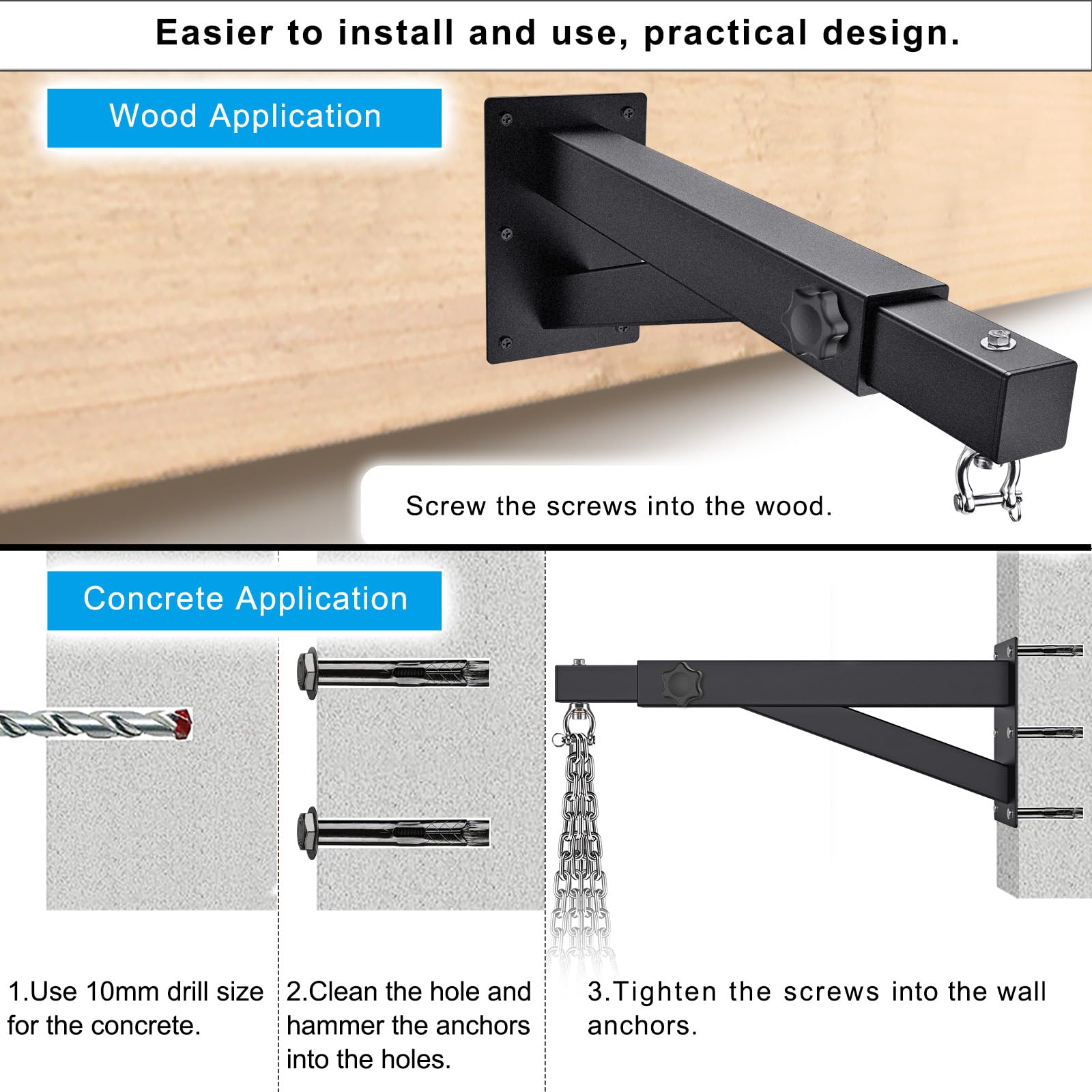 SELEWARE installed wall hanger in a home gym illustrating space-saving use