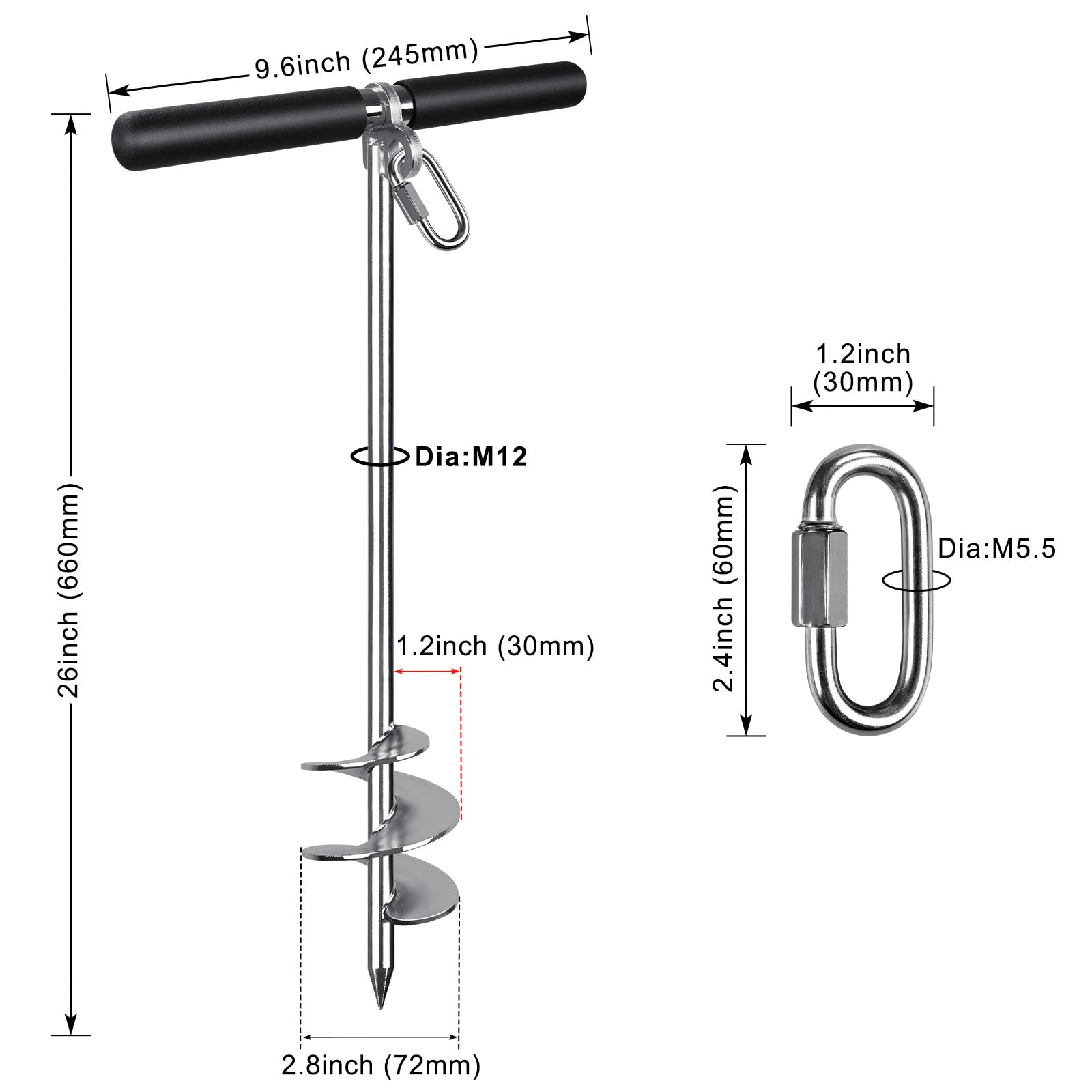 SELEWARE anchor in protective storage bag preventing scratches during transport