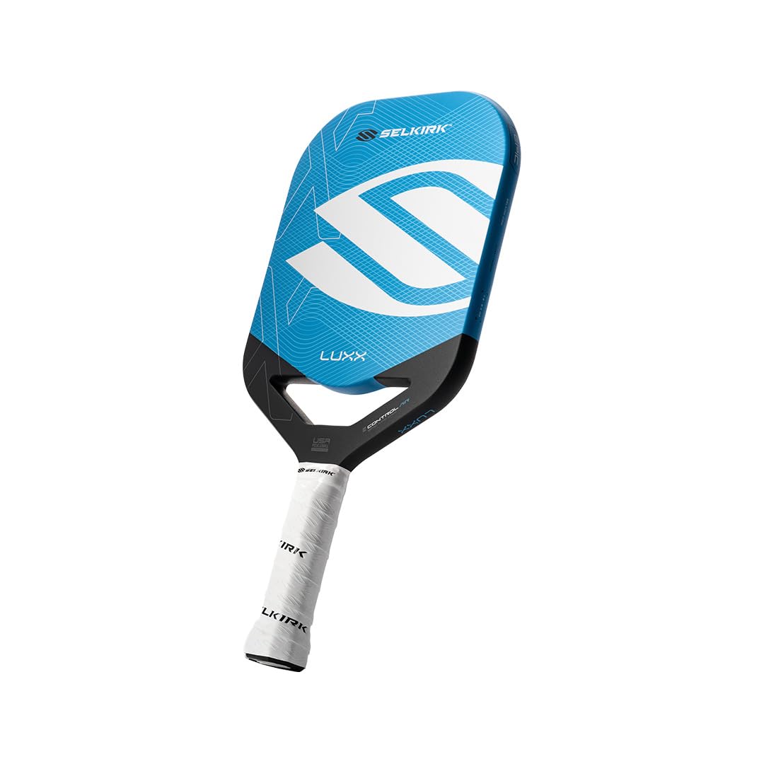 Selkirk LUXX Control front face shows clean profile and precise hitting area for control