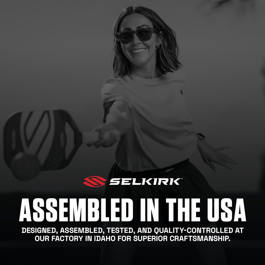 Selkirk Sport LUXX Control perimeter foam detail illustrating larger sweet spot and durability