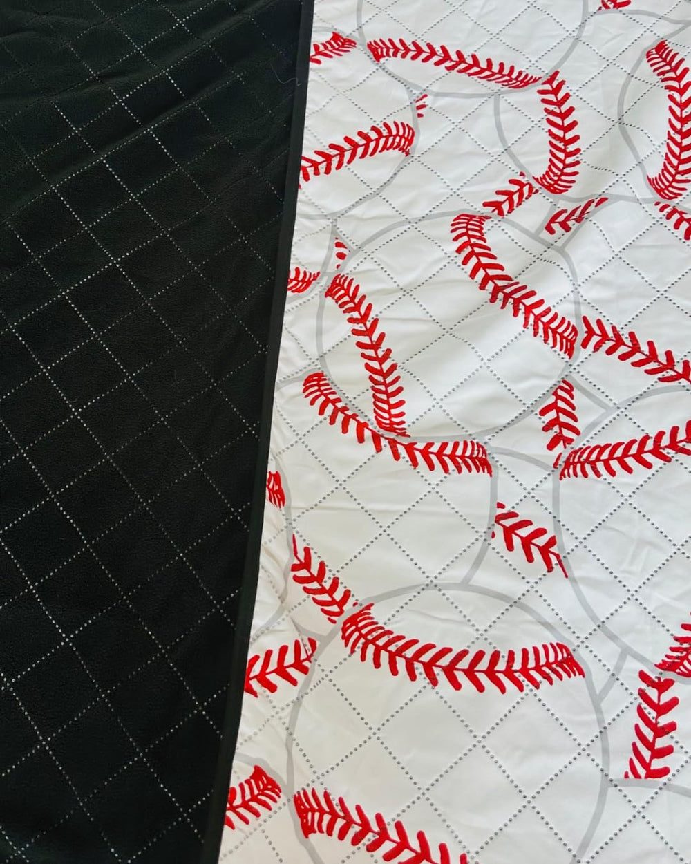 SEM LIFE blanket edge stitching close-up showing durable seam strength