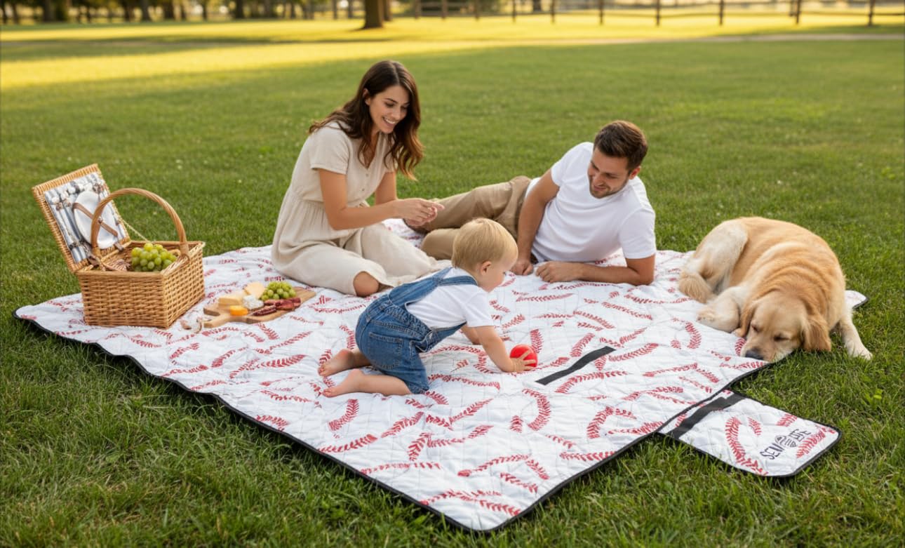 SEM LIFE blanket next to a chair to illustrate true 80x60 inch scale