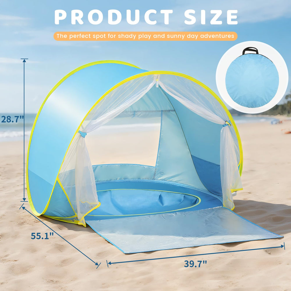 SENODEER folded tent in zipper bag for easy transport and storage