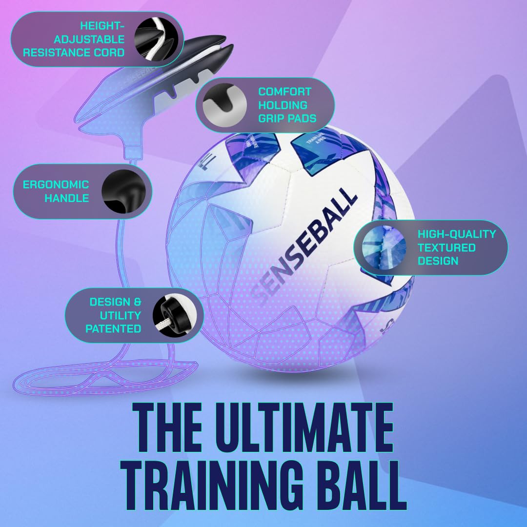 SenseBall app drill screen displaying guided exercises and structured practice benefit