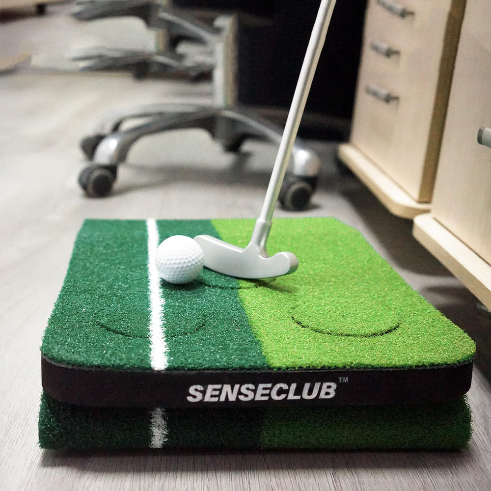 SENSECLUB kit contents laid out including mat, caps, and magnetic box